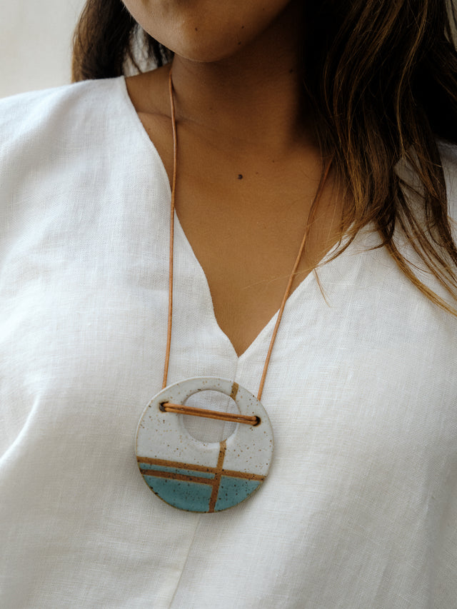 Large Saturn Necklace