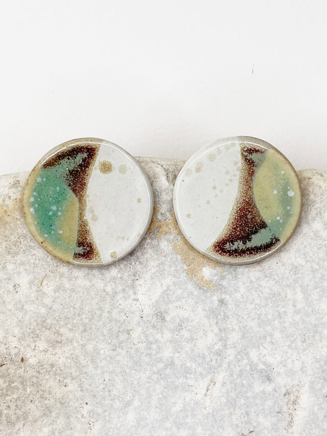 Large Disk Earrings