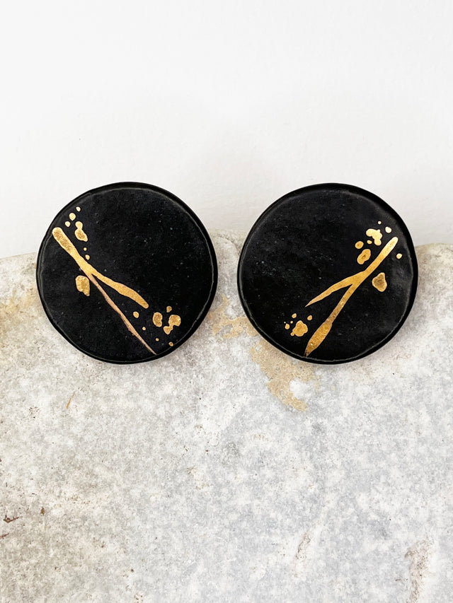Large Disk Earrings