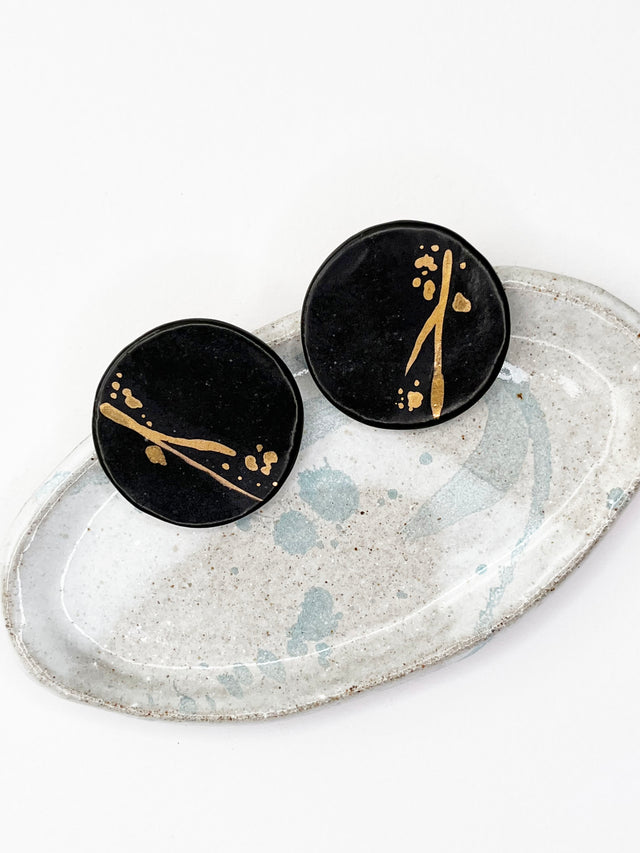 Large Disk Earrings