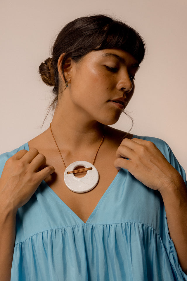 Large Saturn Necklace