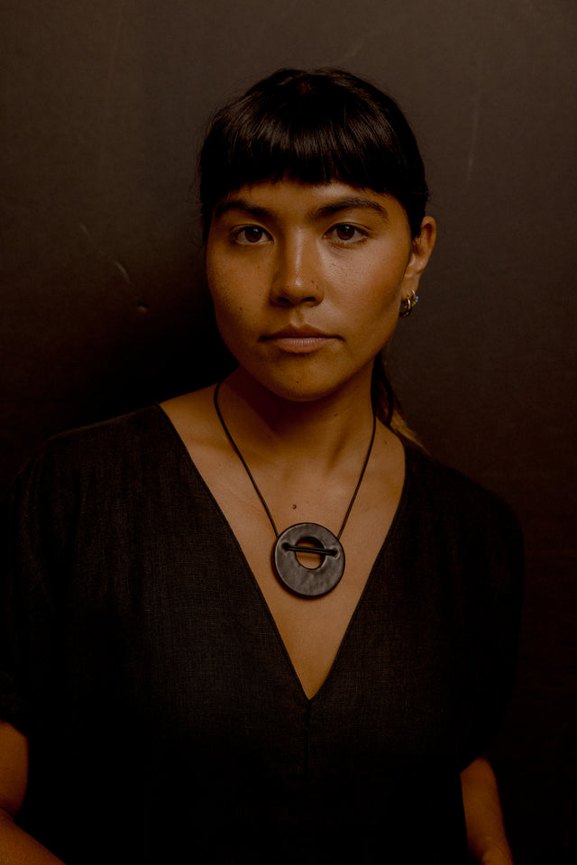Small Saturn Necklace