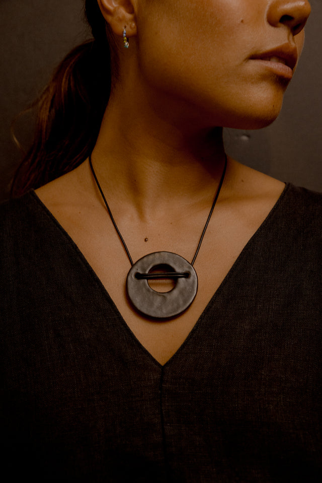 Small Saturn Necklace
