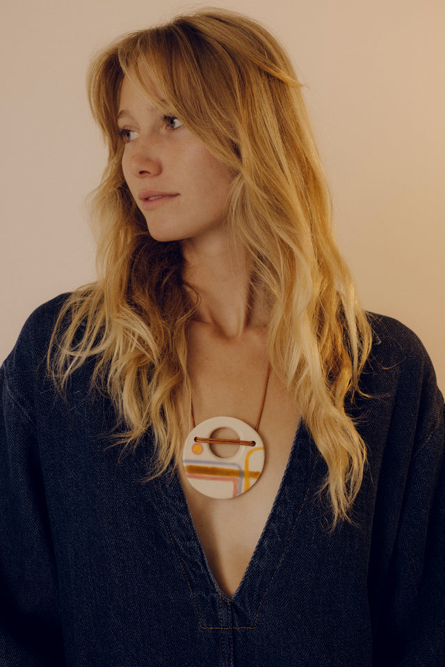 Large Saturn Necklace