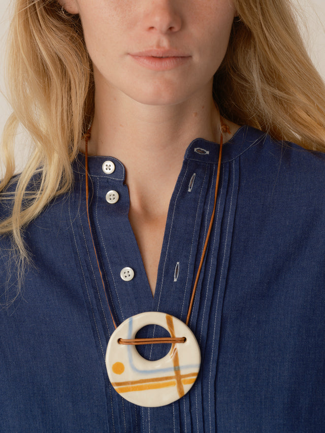 Large Saturn Necklace