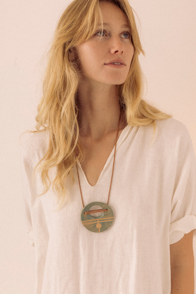Large Saturn Necklace
